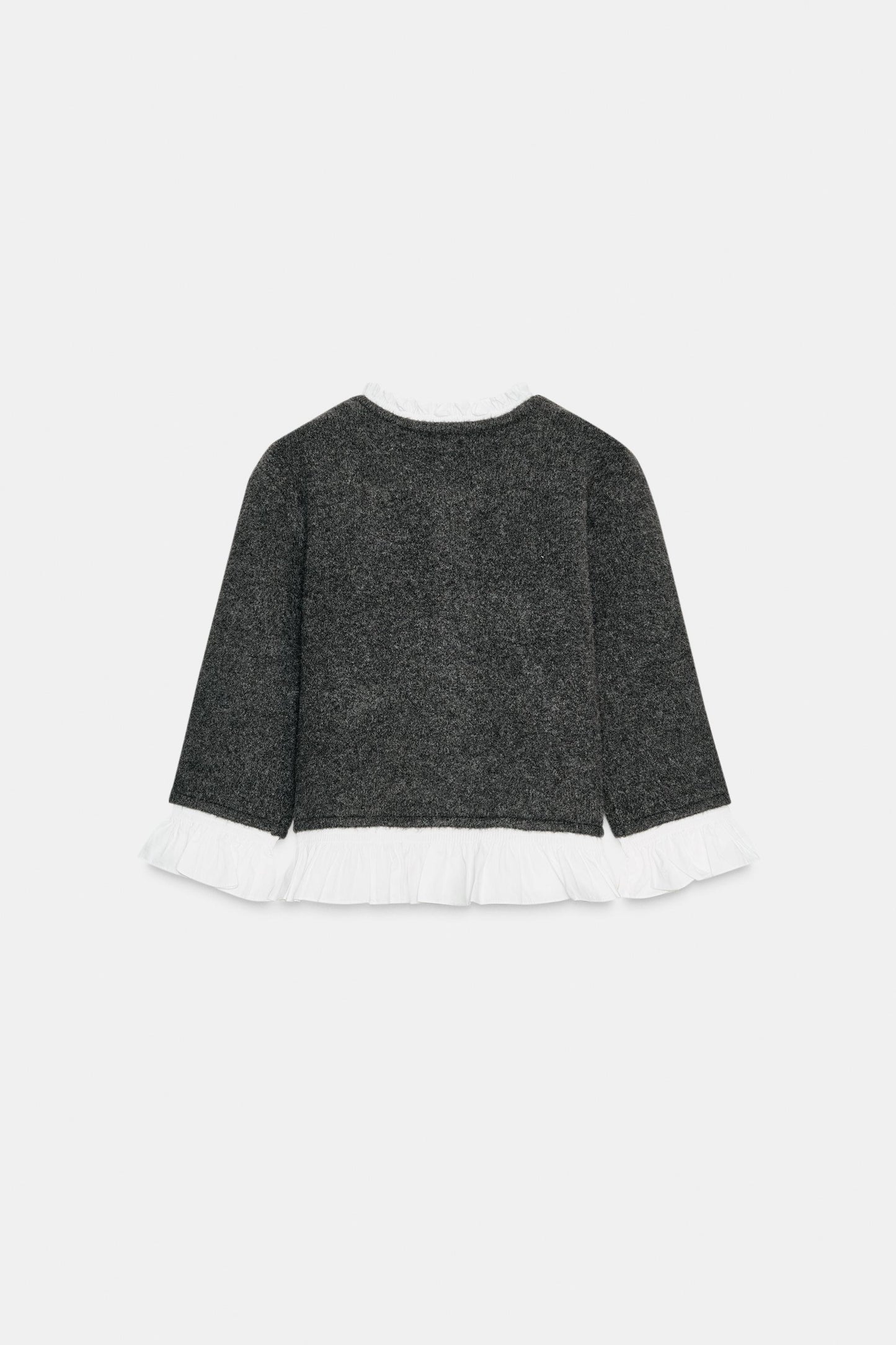 Chaqueta Punto Combinada Popelín